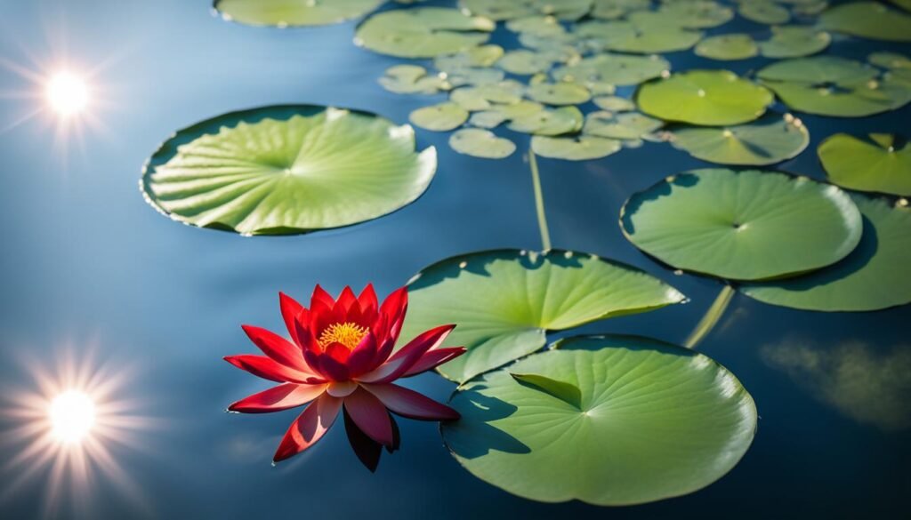 flor de loto roja